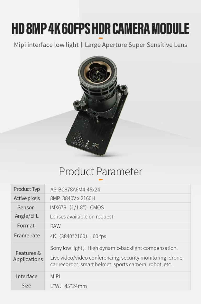 IMX678 HD 8MP 4K MIPI Camera Module - Dogoozx
